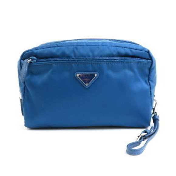 Prada nylon pouch blue - Picture 1 of 5